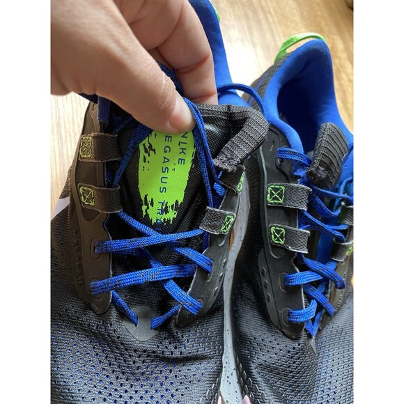 EUC Nike Pegasus Trail 3 Black Light Marine Running Sneakers Womens 11 NO insole main image 10